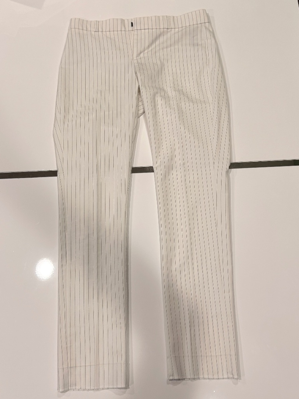 Banana Republic White Stripe Pants